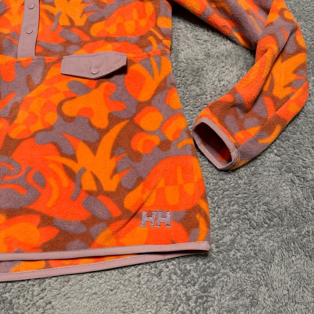Helly Hansen Maridalen Fleece Womens Medium Neon Camo Pullover Jacket - Picture 2 of 8